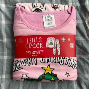Festive Pink Kids Pajama Set